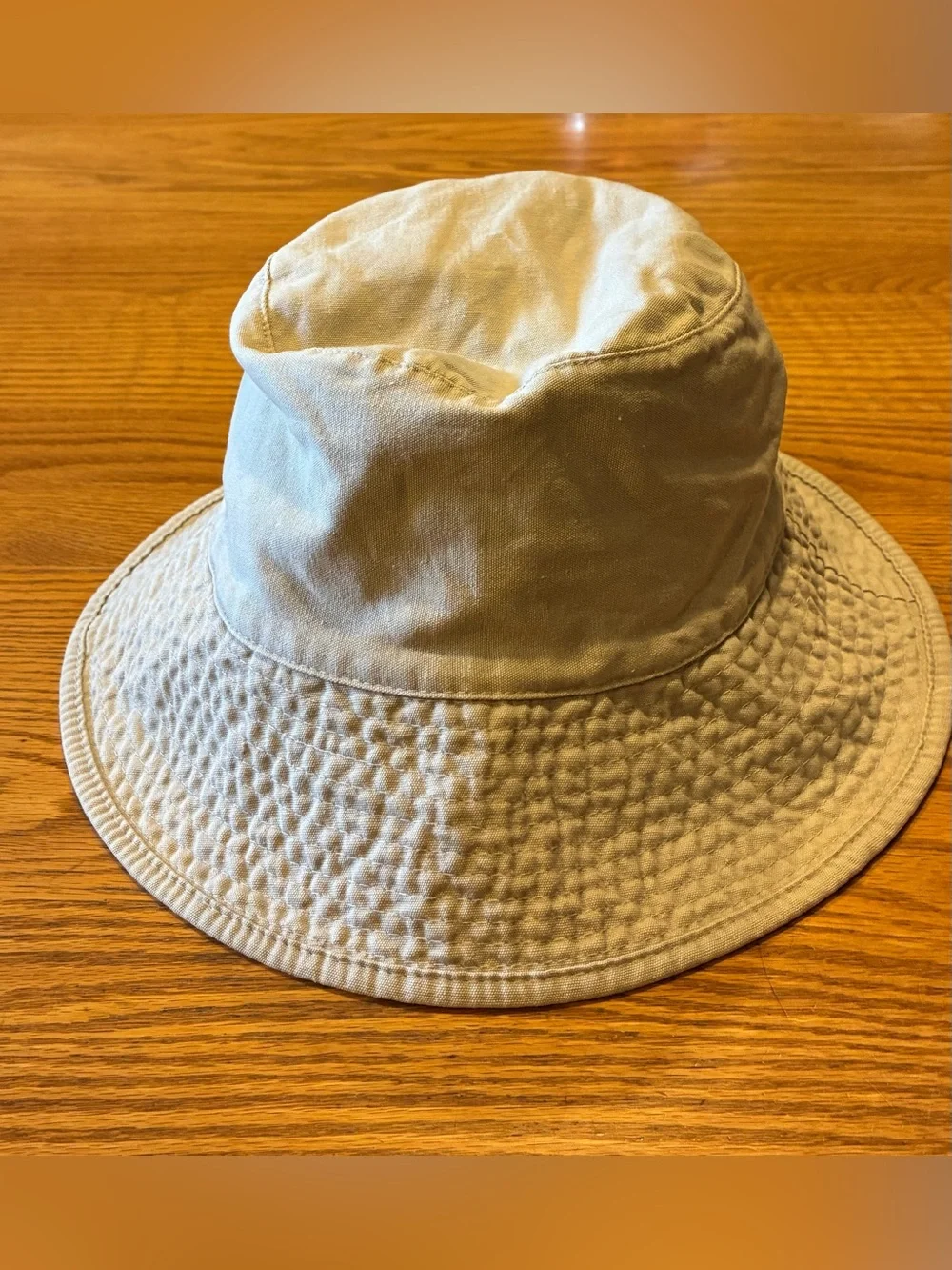 Eddie Bauer Beige Bucket Hat, O/S, Cotton, Very Good Condition